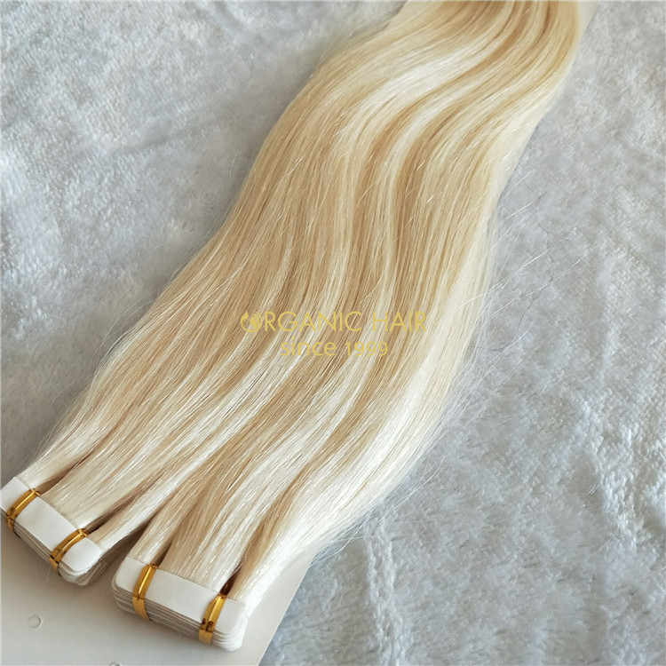 Double drawn remy hair tape in hair extensions for a wholesale price C7